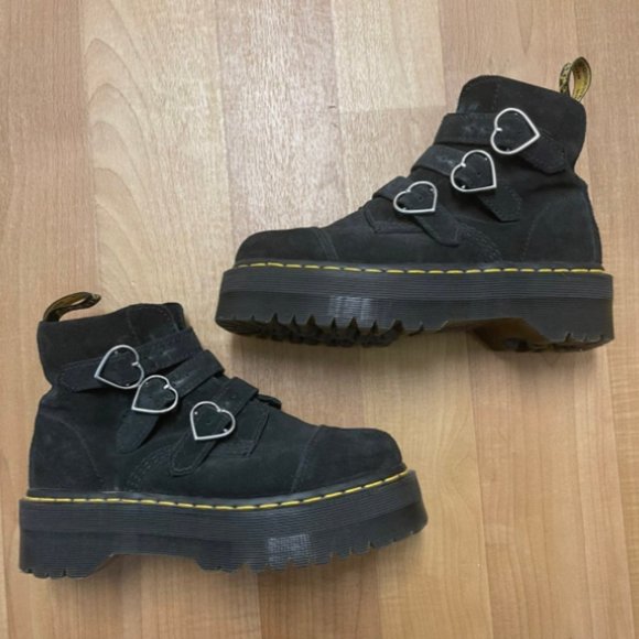 Dr.Martens & Lazy Oaf Jadon Suede Boots Heart Collection